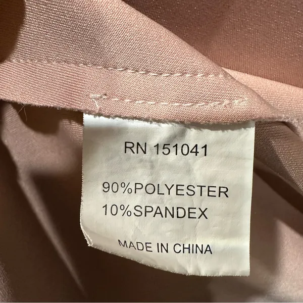 Few Moda New York Light Pink Faux Suede Trench Coat Size Medium - Image 15