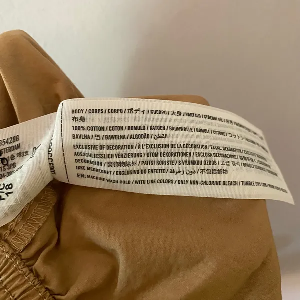 Abercrombie & Fitch Khaki Streetwear Parachute Utility Cargo Pants Baggy Small - Image 12