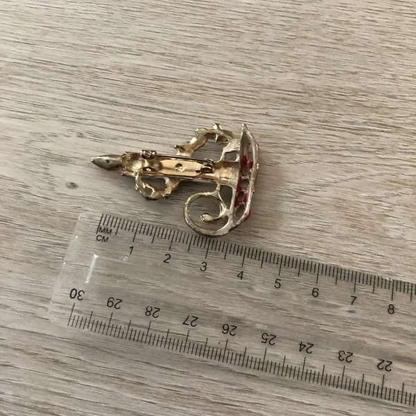 Vintage Christmas Candle Brooch - Image 3