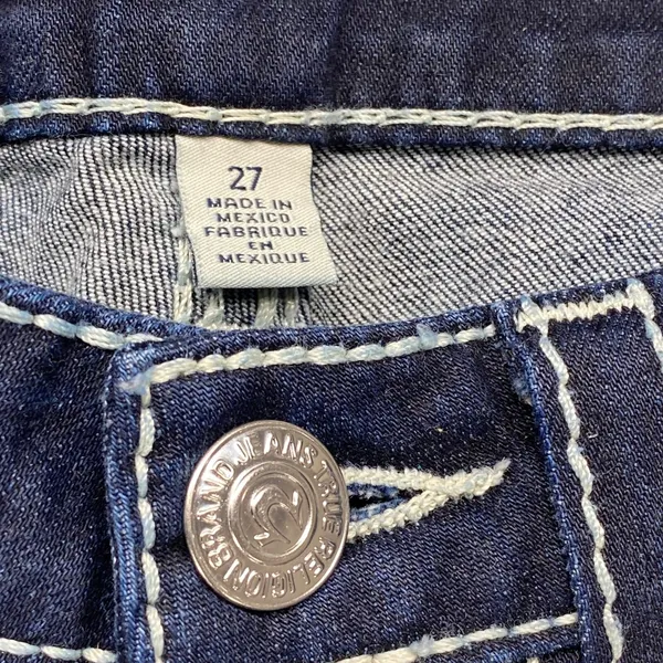 True Religion Jeans Slim Straight Dark Wash Denim Women's Size‎ 27 - Image 7