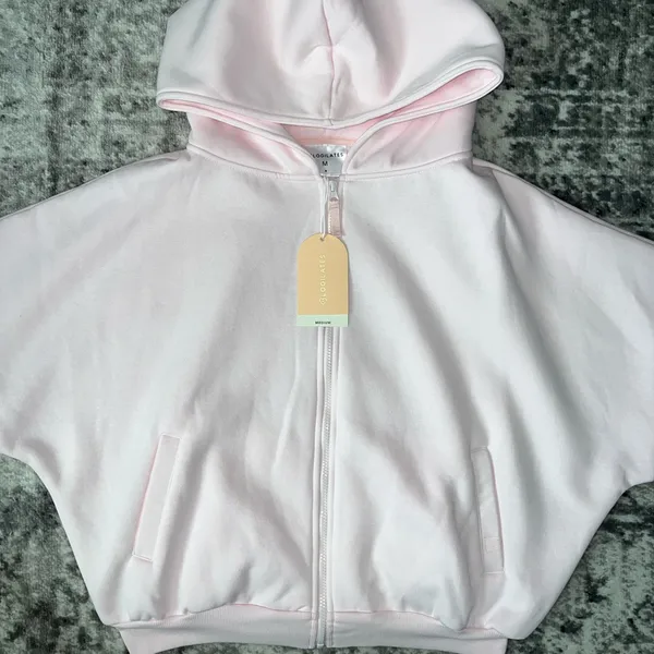 New Blogilates Marshmallow Full Zip Hooded Sweatshirt - Image 2