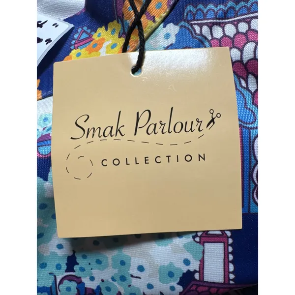 Smak Parlour Sleeveless Mini Dress‎ - Houses Flowers Print - Plus Size 3X - Image 5
