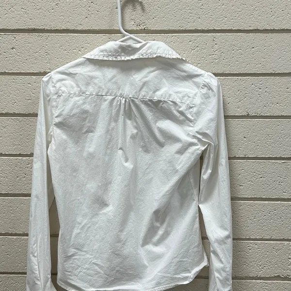 Brandy Melville White Button Down Blouse one size - Image 7