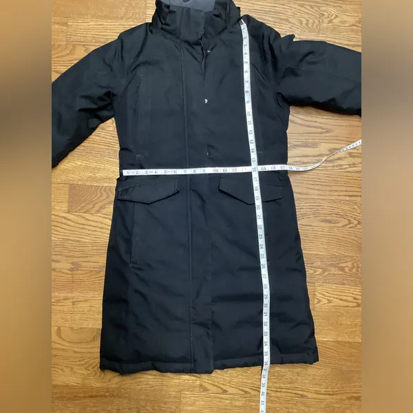 Eddie Bauer Extreme Temp Down filled long stadium coat Black Size Small - Image 12