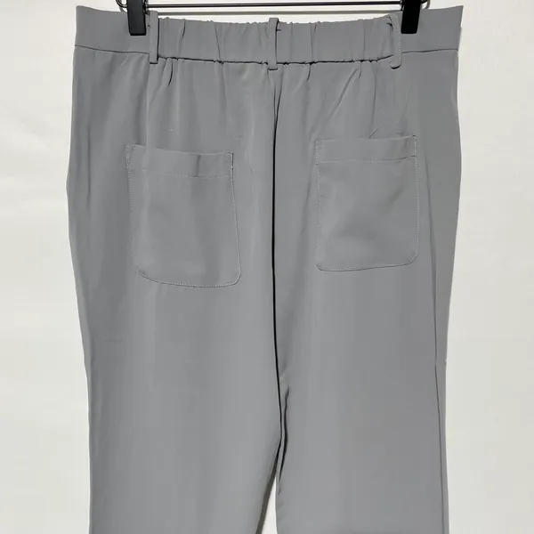 New Flare Leg Elastic Waist Trousers Victoria Pant Grey Size Medium - Image 10