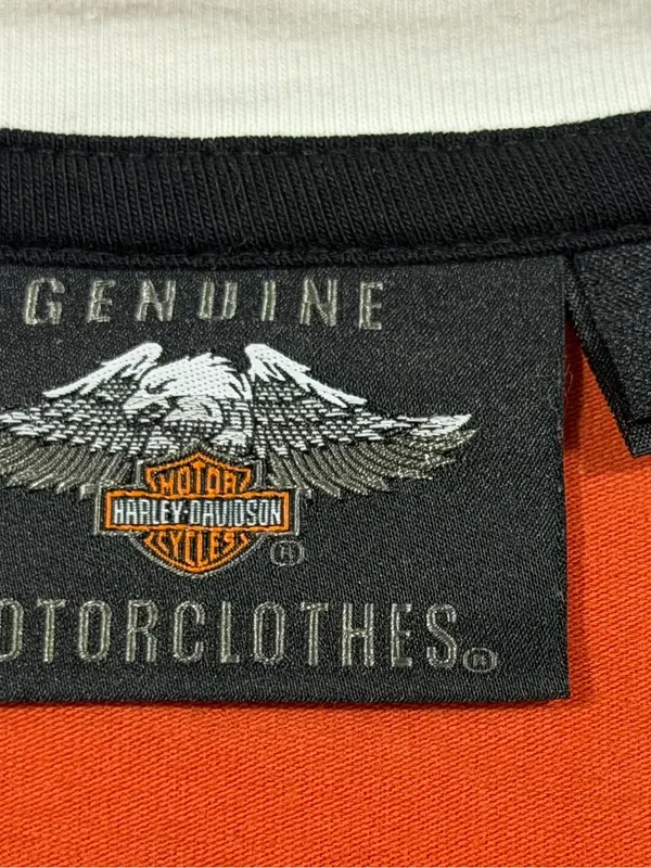 Harley-Davidson Classic Colorblock Henley Women’s Plus Size 2W Black Orange NEW - Image 6