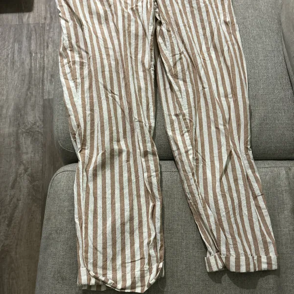 Striped Overall Almost Famous Jumpsuit - Image 5