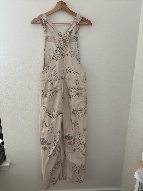 Free people we the free ziggy doodle overalls - Image 3