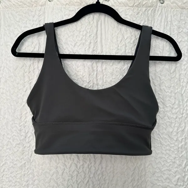 Lululemon Black Sports Bra Moisture-Wicking Racerback Size 6 - Image 5