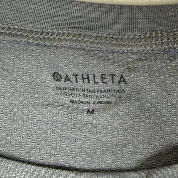 Athleta Momentum Flex Muscle Tank Gray Heather Sleeveless Training Top 860887 M - Image 2