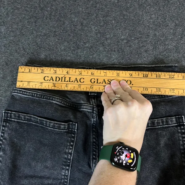 Gap Womens Cargo Jeans Washed Black High Rise Straight Leg Utility Pants 27 4S - Image 7