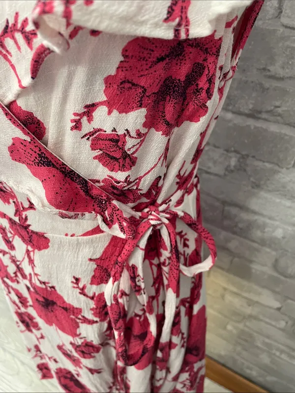 Free People French Quarter Floral Wrap Mini Dress - Image 3