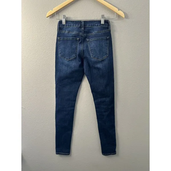 KanCan Skinny Jeans Womens 0 Blue Dark Wash High Rise KC11214D Denim - Image 5