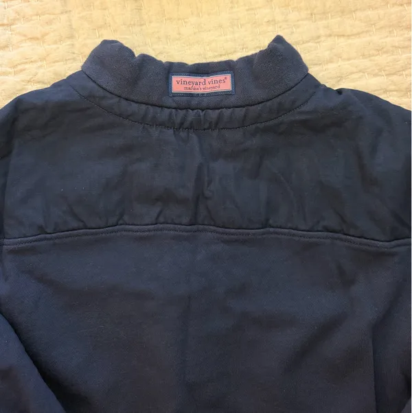 Vineyard Vines Navy blue quarter zip jacket - Image 3