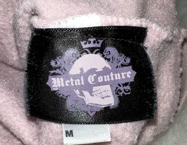 Unique print Heavy F*cking Metal zip up Hoodie size medium HAS FLAWS - Image 7