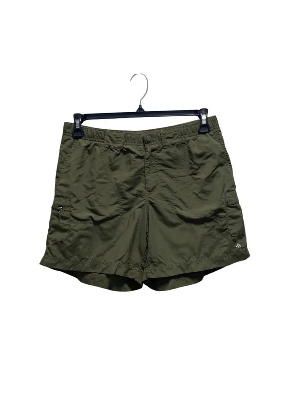 Columbia Y2K Womens Outdoor Shorts Olive Green Size S Summer Hiking Gorpcore - Image 2