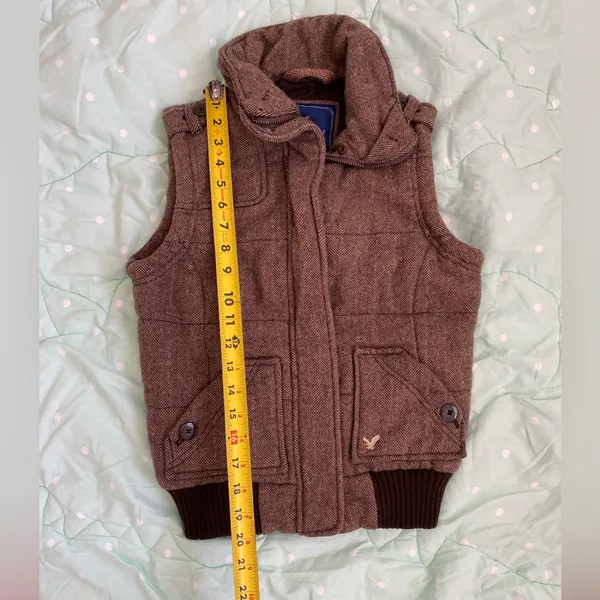 American Eagle Women’s Brown Vest size Small - Image 6