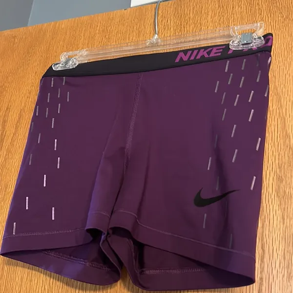 Nike Purple  Pro Spandex Shorts - Image 2
