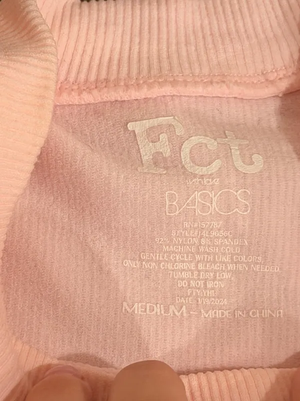 NWT Fct Basics Pink Sequin Fringe Tank - Image 3