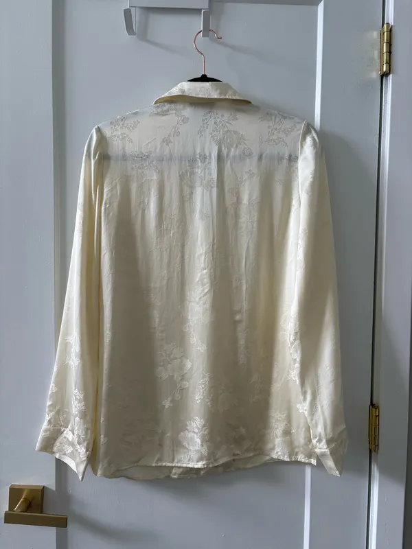 Reformation ivory Ella silk set - Image 6