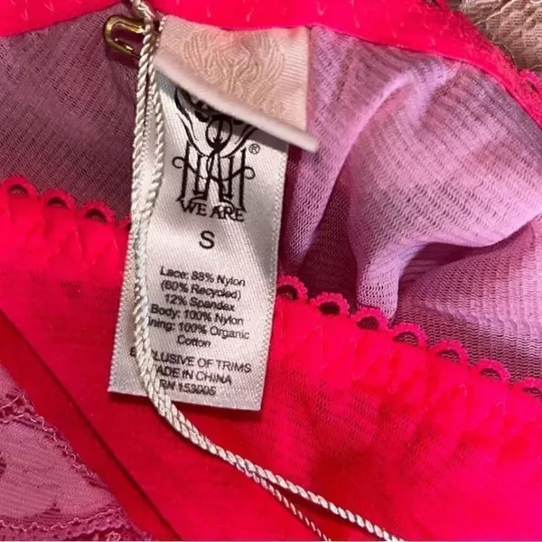 We Are Hah Pink bodysuit(Size Small) Pink - Image 7