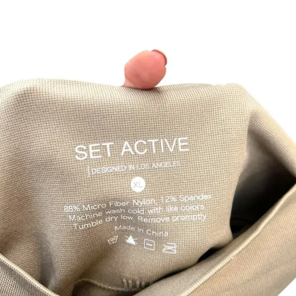 SET Active Sculptflex Seamless Leggings in Breeze‎ Beige Tan Size XL - Image 11