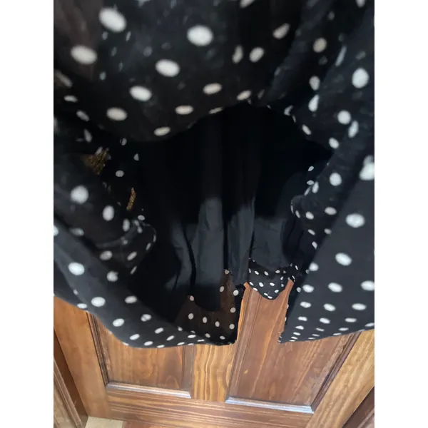 Paper Crane polkadot smocked sleeveless midi dress size medium - Image 3