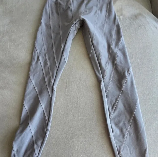 Alo yoga washed alosoft high waist grey wash sunray legging XS - Image 2