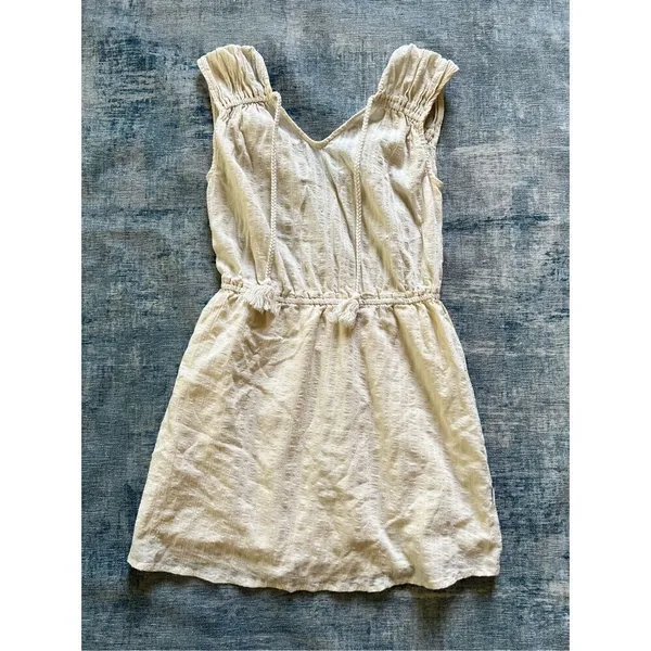 Sisstrevolution Ivory Bonnie Sleeveless Woven Mini Dress Small - Image 2