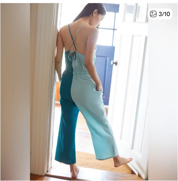Anthropologie / AMADI | Colorblocked Jumpsuit, Size M - Image 3
