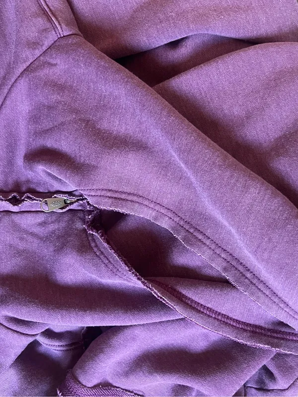 RARE Sample Full-Zip Heavy Hoodie Jacket with Bubble Hem, NWOT - Image 8