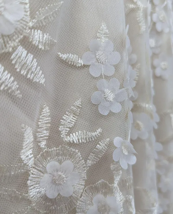 NWT LULU'S Flourishing Embroidered Lace Fit & Flare Midi Dress - Image 5
