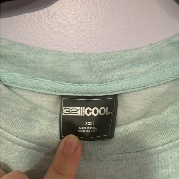 32 Degrees‎ Cool teal soft sweatshirt - Image 2