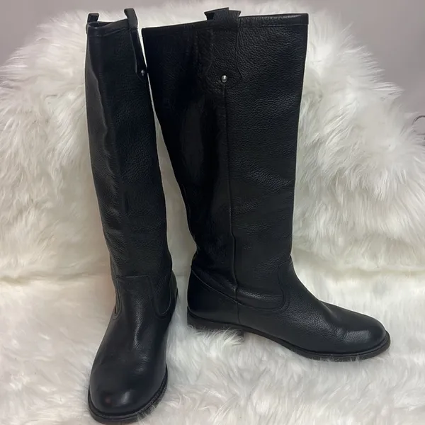 H by Halston Tall Shaft Leather Boots Size 9B BIN 12‎ - Image 7