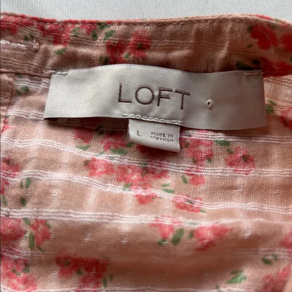 Loft Meadow Tiered Ruffle Mini Dress Sz Large Cottagecore Romantic Balletcore - Image 11