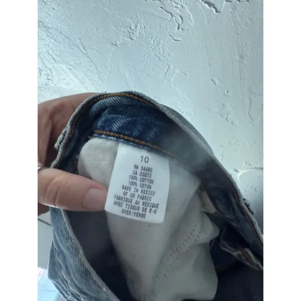 American Eagle Outfitters Vintage Y2k‎ Baggy Jeans Light Wash Bootcut Size 10 - Image 7