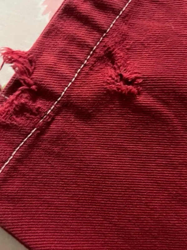 Grunge Garge red cargo pants. Size 25 - Image 7
