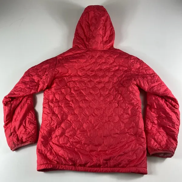 Columbia Jacket Girls XL 18/20 Pink Bella Plush Quilted Plush Fuzzy Hooded YOUTH - Image 8