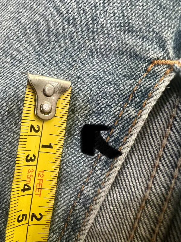 Pilcro and the Letterpress Pencil Jean Skirt Front Slit 0 Preppy Denim - Image 8