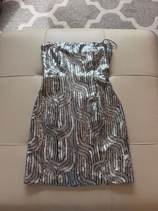 ZARA Sequin mini Dress - Image 4
