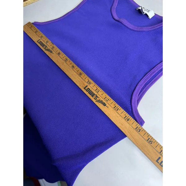 COS Womens Sleeveless Midi Dress Purple Size M Round Neck Slim Fit - Image 8