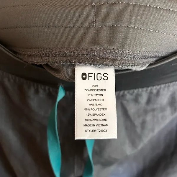 Figs Technical Collection Women's Medium Scrub Tech Pants Gray - Image 3