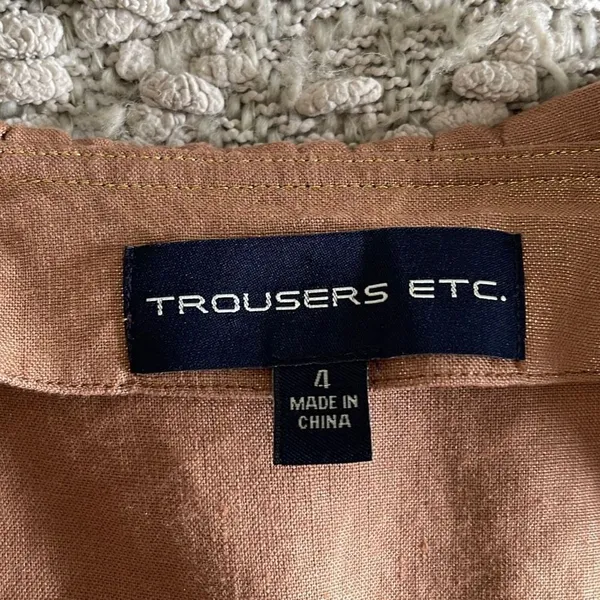 Trousers Etc. Fashion Jacket/Blazer. Size 4. Terracotta w/gold shimmer.‎ Ruffles - Image 6