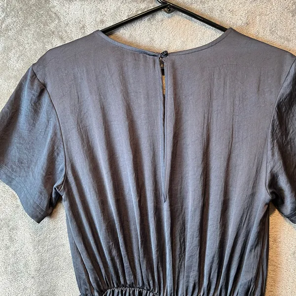 American Vintage Women's Widland Short Sleeve Dress‎ Shadow Grey Size Small - Image 2