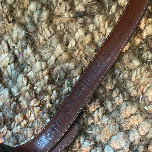 Coach Black Genuine Leather Silver Hardware Clasp Belt - Image 2