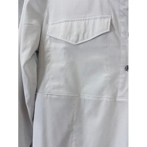 Mountain‎ Hardwear Citypass Popover Shirt Grey White Stripe Top M Camping Hiking - Image 3