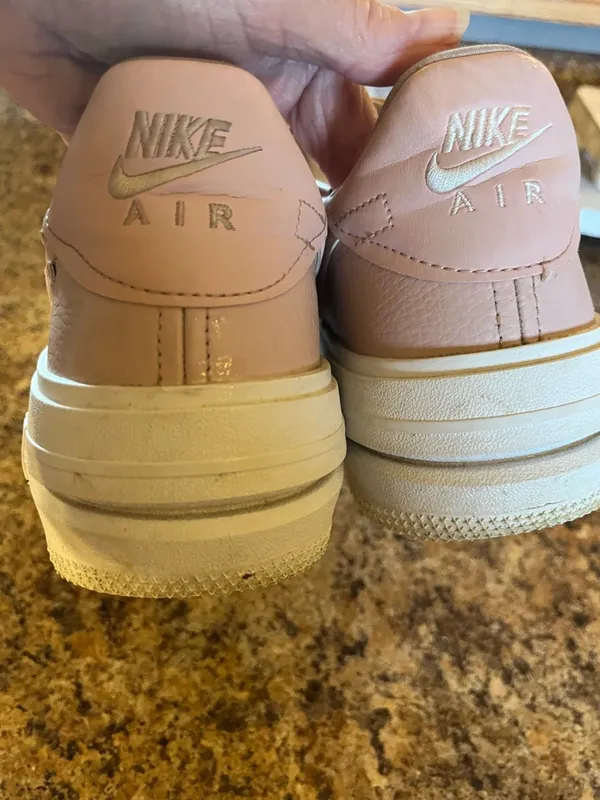 Nike Air Force 1 Low‎ Blush Pink Leather Sneakers - Image 3
