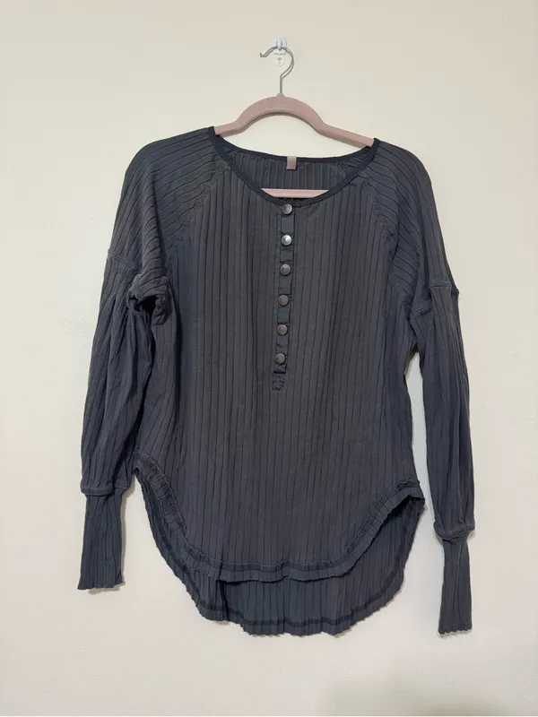 Free People Movement Bella Ribbed Long Sleeve Top - Image 3