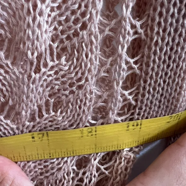 Crochet Cardigan Knit Open Front Boho Minimalist Cottagecore Medium‎ - Image 5