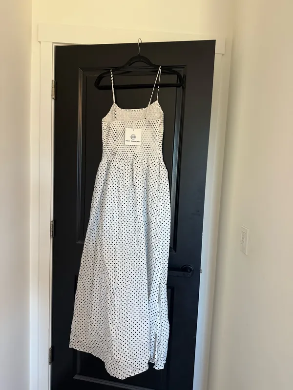 Boutique NWT MAXI polka dot dress large - Image 4